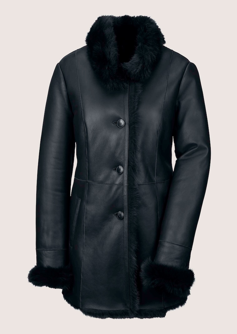 Lammfell-Jacke