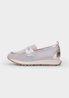Slipper mit Metallic-Leder und atmungsaktivem Mesh thumbnail 3