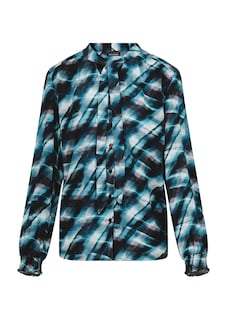 Bluse aus reiner Viskose mit Smokdetails thumbnail 6