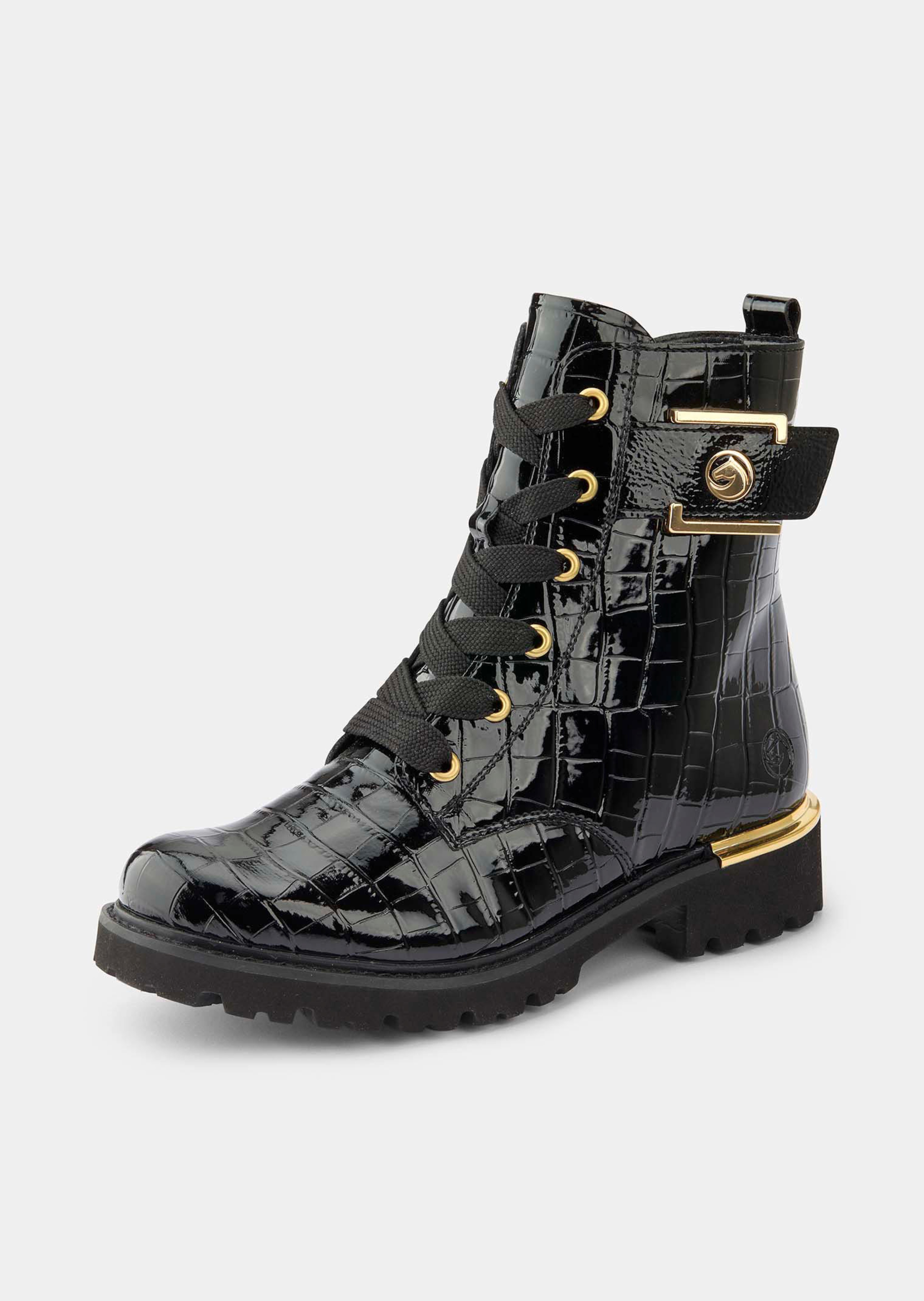 Bottines à motif reptile
