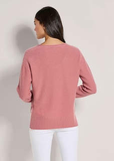 Pull en cachemire à bords roulottés thumbnail 4