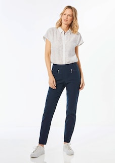 Pantalon étroit en bengaline LOUISA thumbnail 3