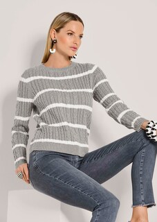Strickpullover mit Zopfmuster thumbnail 5