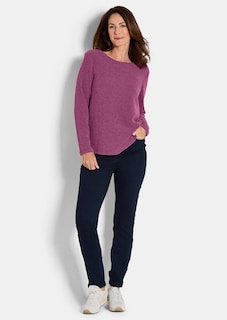 T-shirt en jersey élégant, façon crêpe thumbnail 2