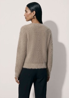 Flauschiger Pullover mit Kaschmir thumbnail 4