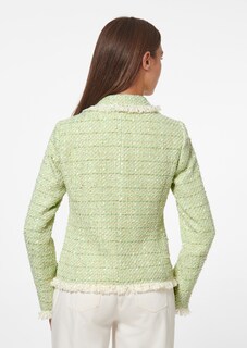 Tweed-Blazer mit Fransen thumbnail 4