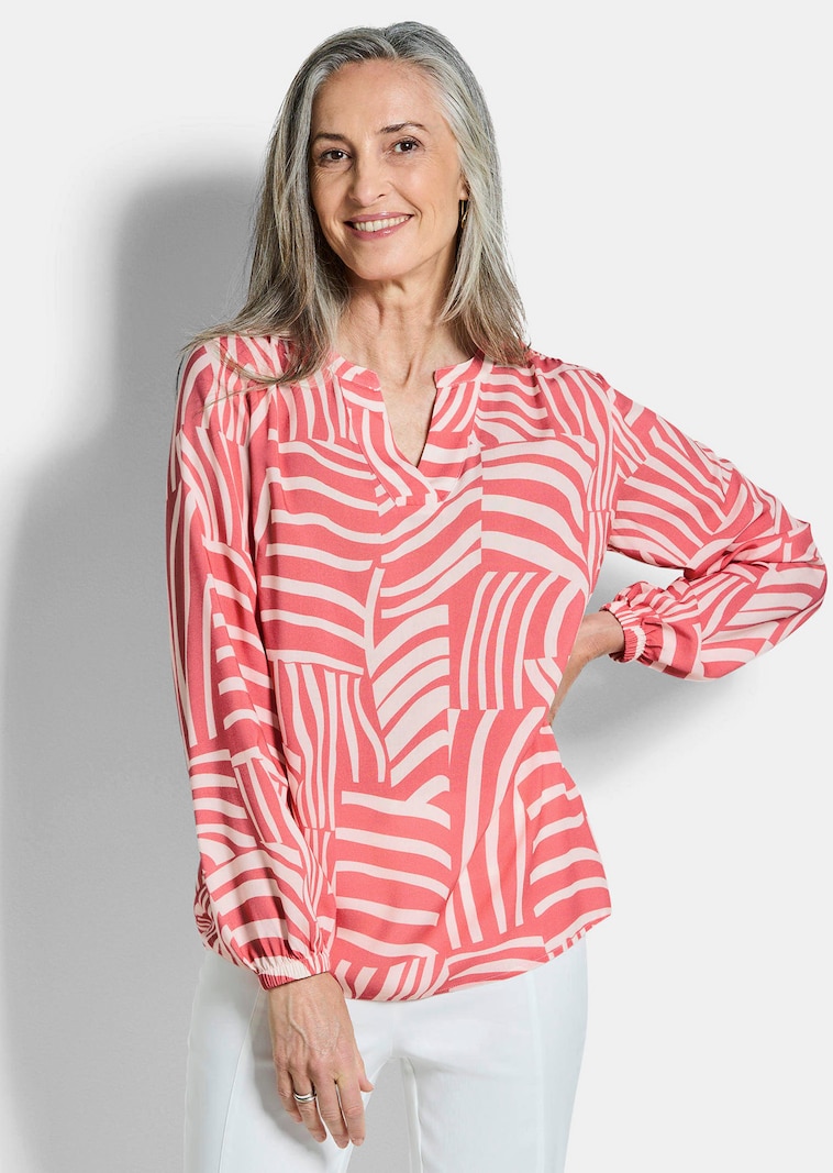 Lichte blouse van pure viscose