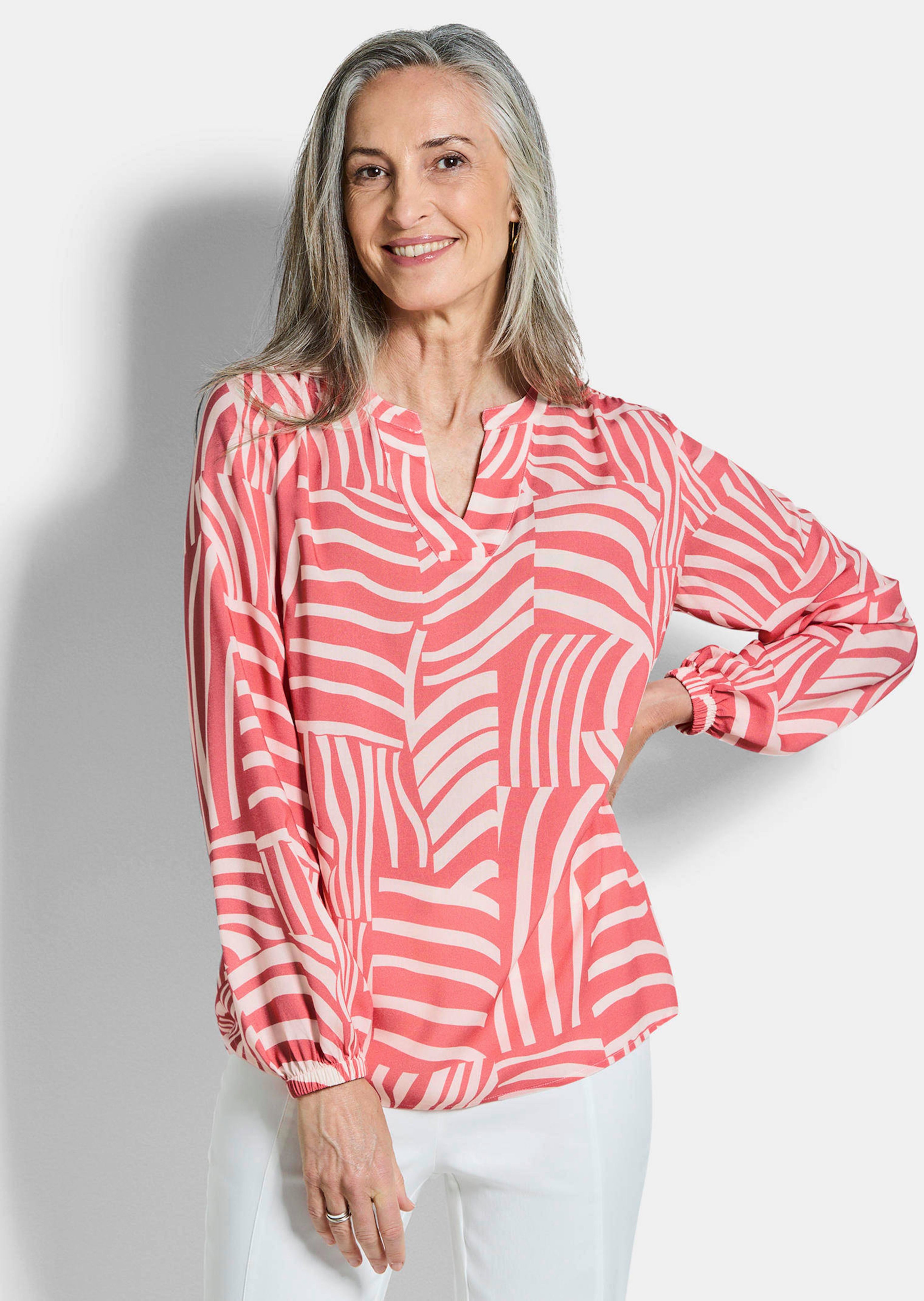Lichte blouse van pure viscose