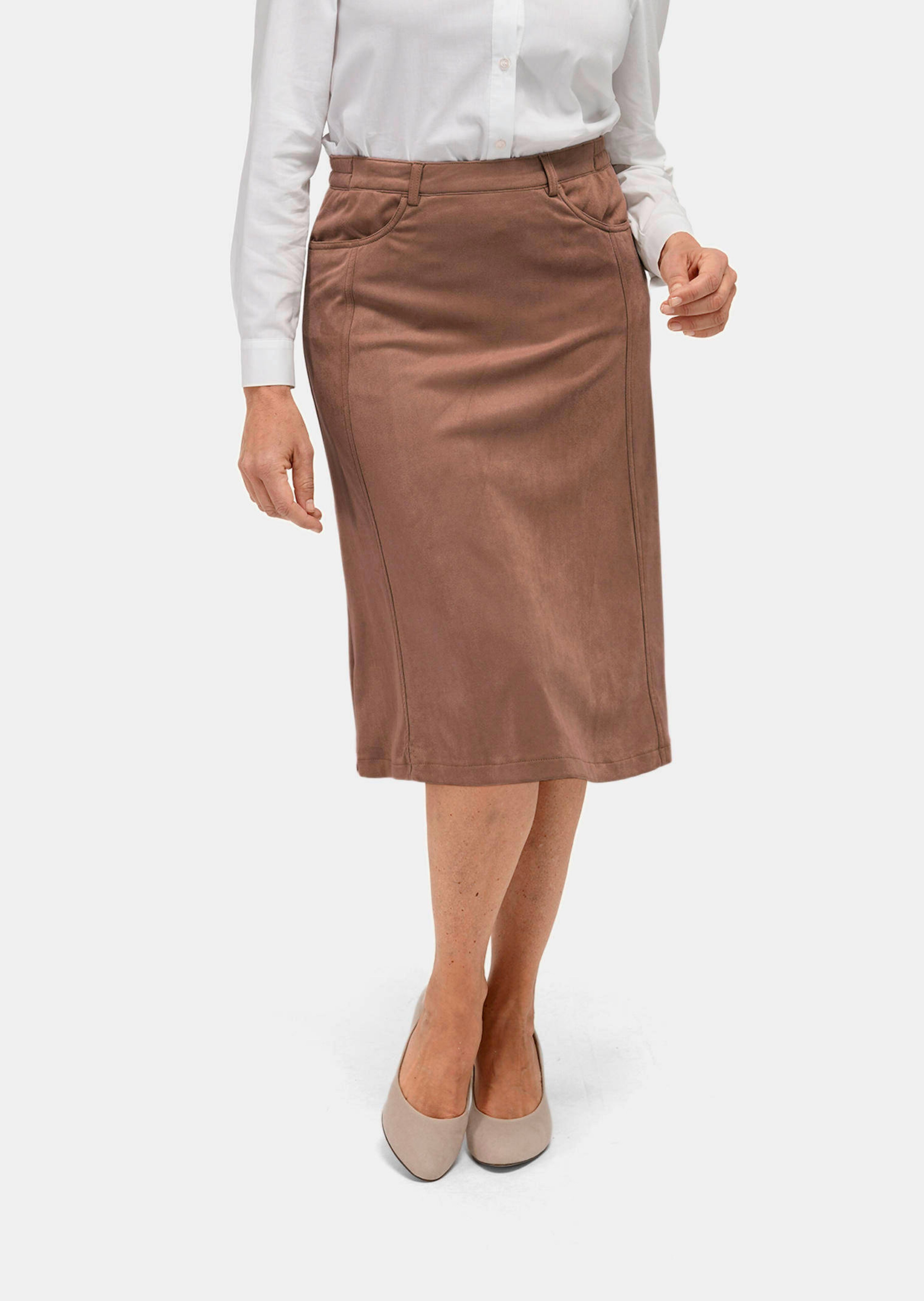Jupe aspect velours