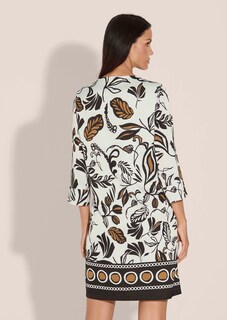 Rundhals-Kleid mit Unikat-Print thumbnail 4