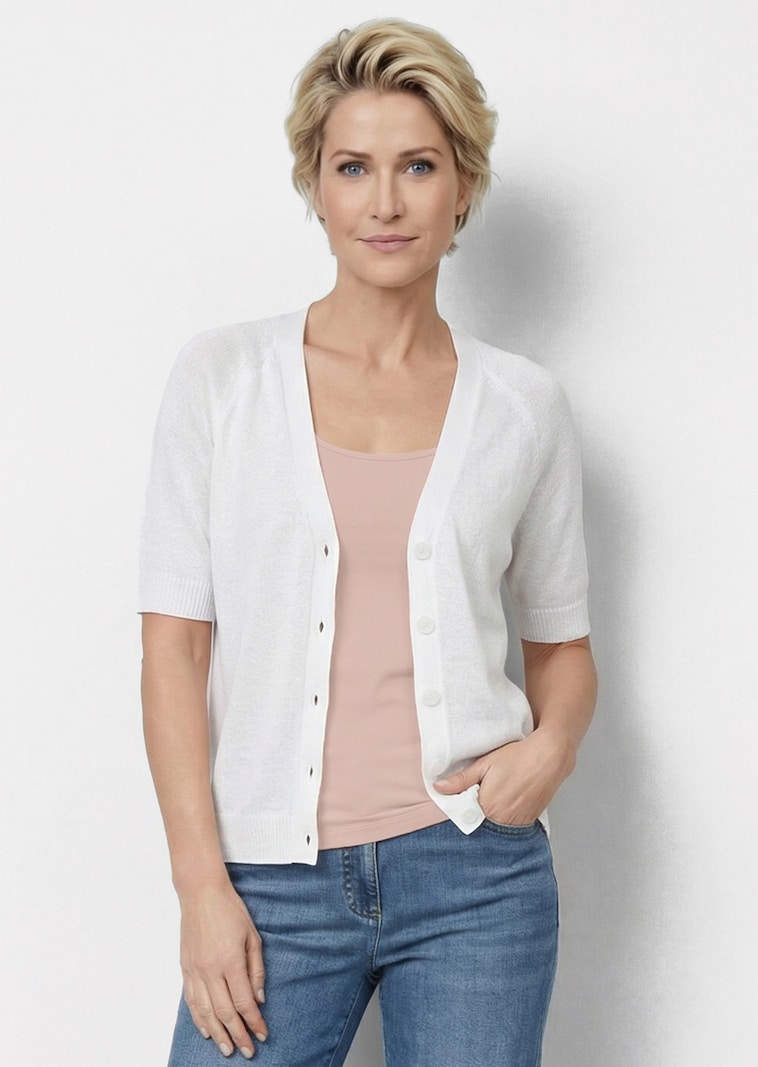 Tricot jasje van koel lintjesgaren