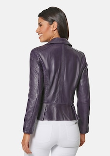 Lederjacke mit Schößchen thumbnail 4