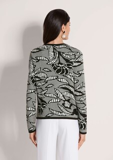 Jacquard-Strickblazer mit Reissverschluss thumbnail 4