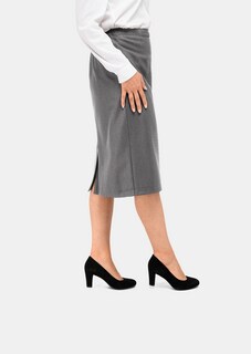 Klassieke scheerwollen rok met elastische tailleband thumbnail 3