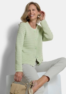 Veste en tricot ajouré pur coton thumbnail 4