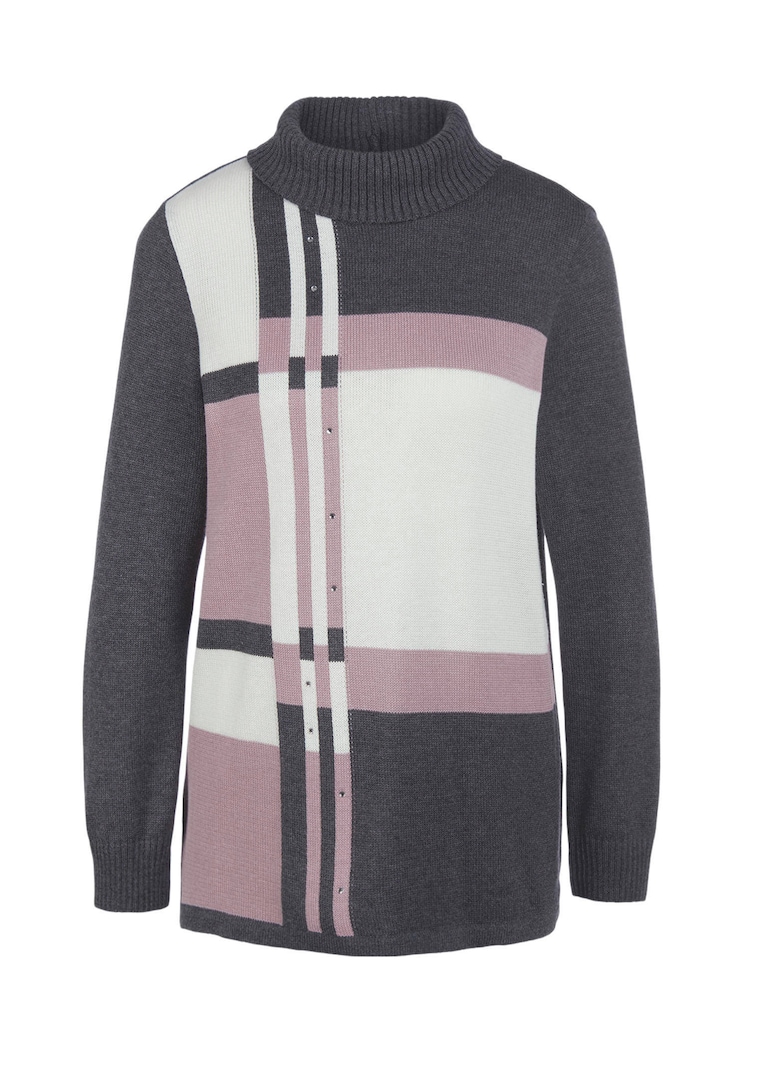 Aufwendig gearbeiteter Intarsienpullover