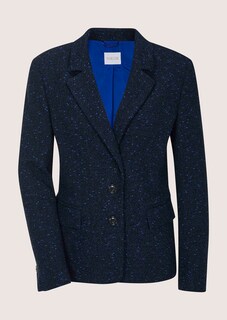 Leicht taillierter Tweedblazer thumbnail 7