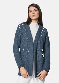 Verschlusslose Strickjacke im Makramé-Stil thumbnail 2