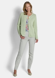 Veste en tricot ajouré pur coton thumbnail 2