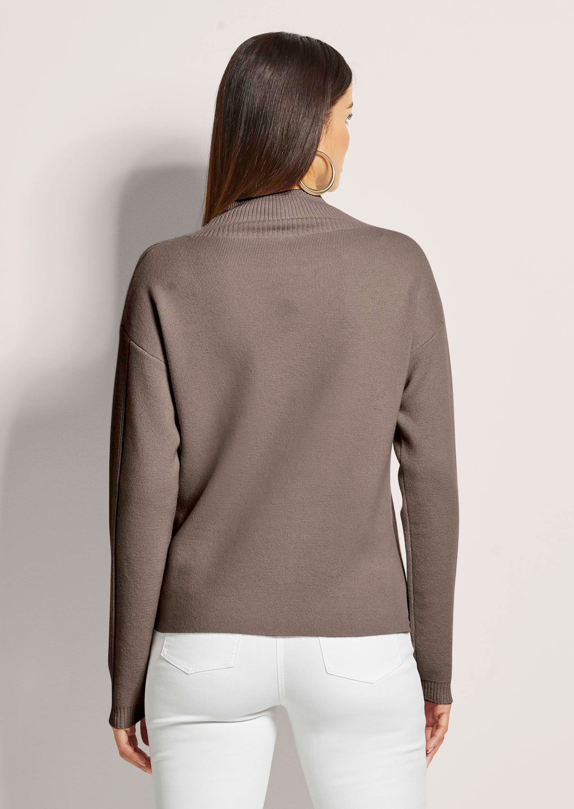 Kurzer Stehkragen-Pullover mit Good Cashmere thumbnail 3