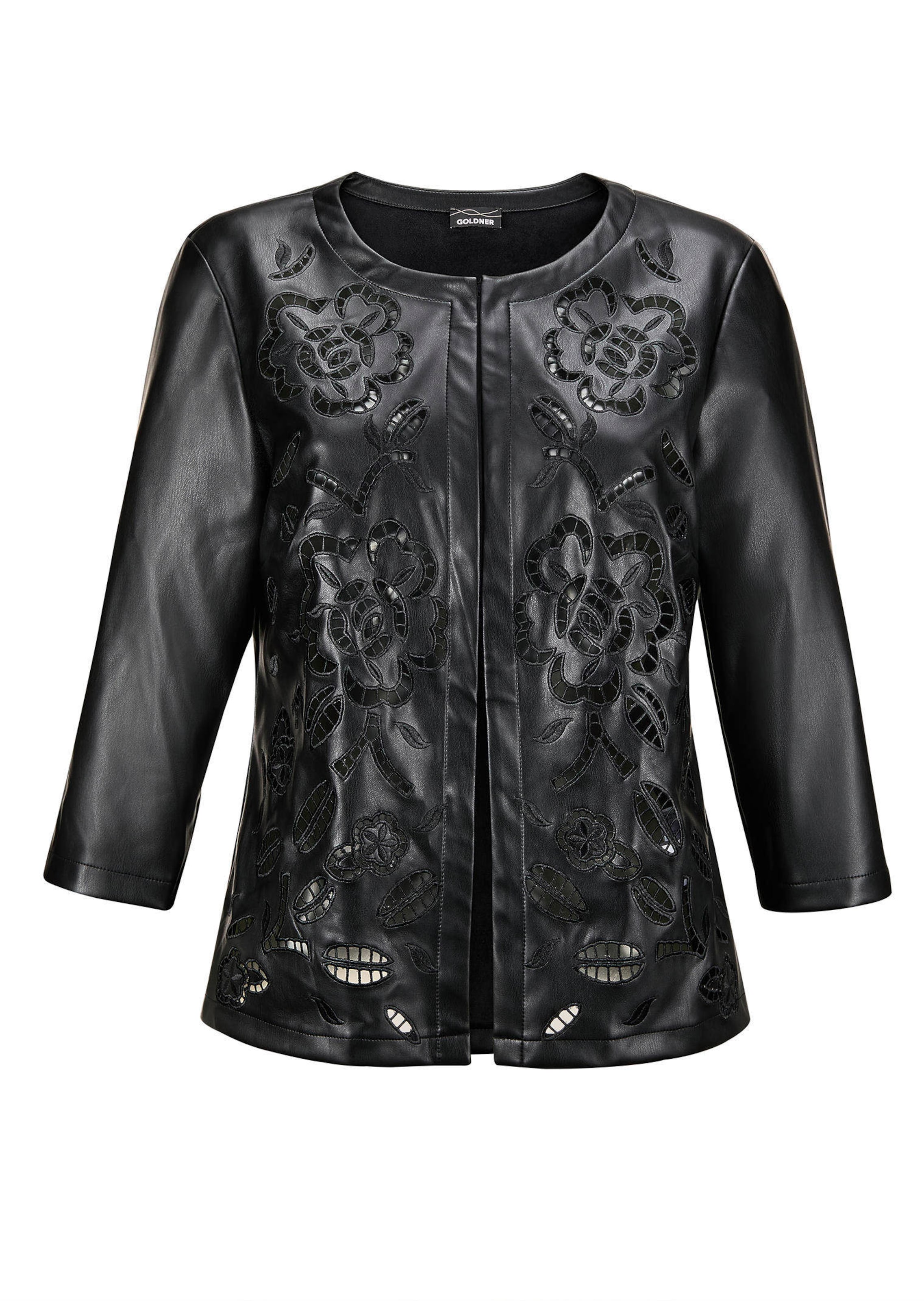 Jacke in Lederoptik