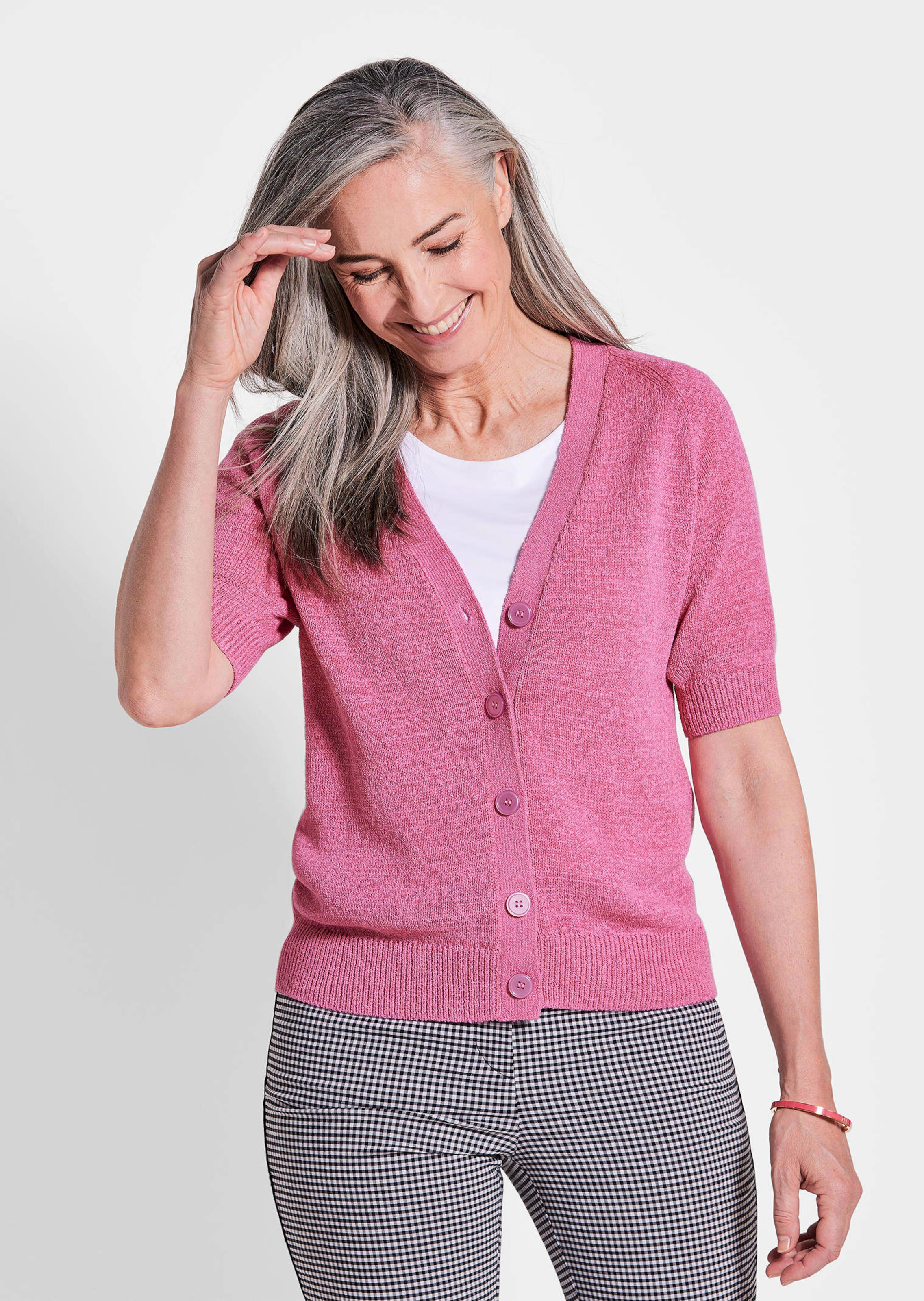 Tricot jasje van koel lintjesgaren