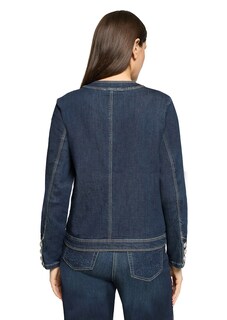 Veste en jean féminine, sans col thumbnail 3