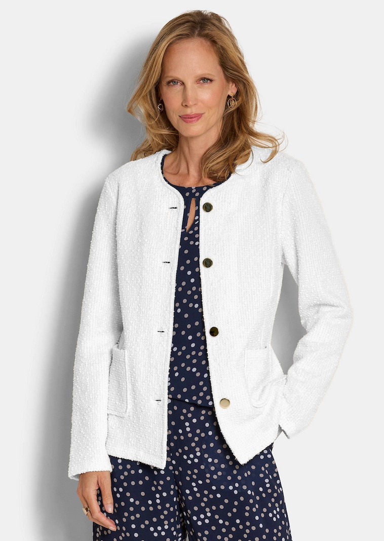 Chique blazer in bouclélook