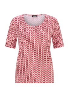 T-shirt en jersey avec un motif minimal en losange thumbnail 6