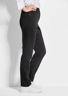 Pantalon LOUISA à taille élastique en coton satiné thumbnail 4