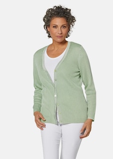 Onderhoudsarm tricot jasje met hoogwaardige ribstructuur thumbnail 1