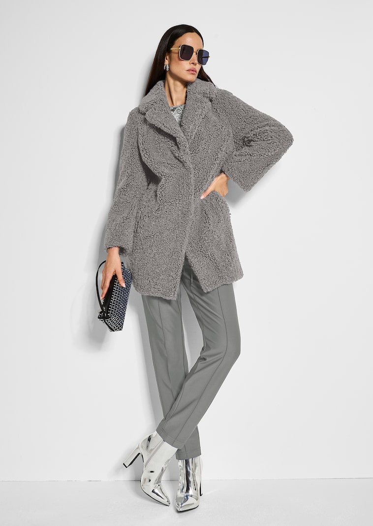 Faux fur coat
