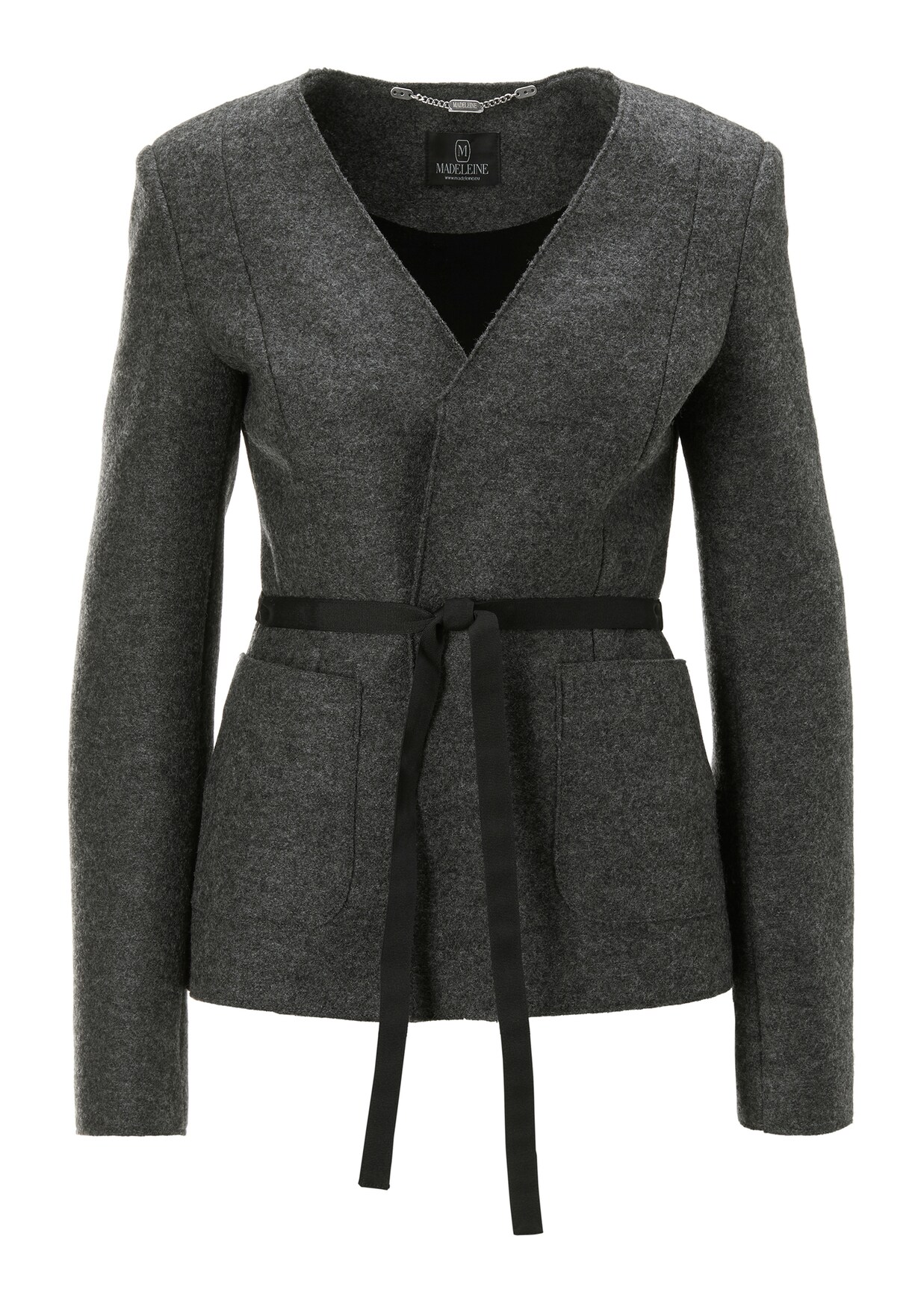 Jacke aus gekochter Wolle