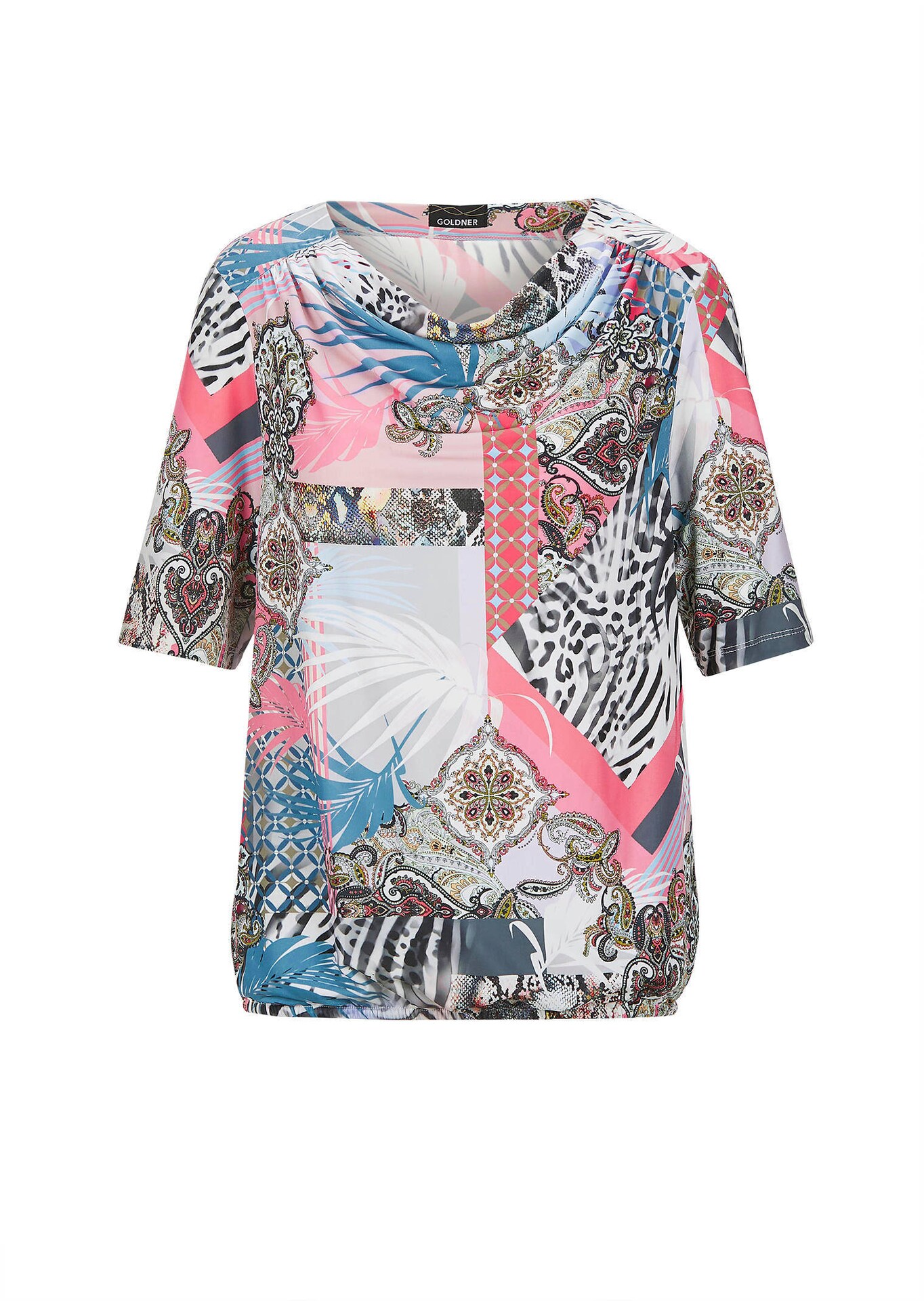 Shirt mit Wasserfallausschnitt