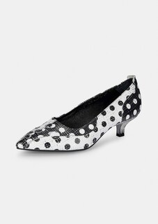 Pumps aus Leder mit Punktemuster thumbnail 1