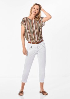 Pantalon chino LOUISA ultra-doux, en longueur cheville thumbnail 3