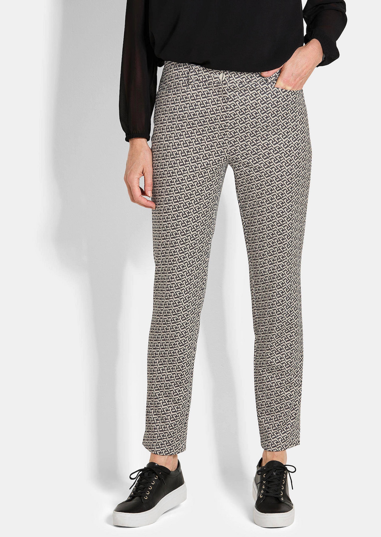 Pantalon imprimé LOUISA en matière scuba