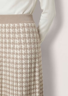 Jupe en tricot à motif pied-de-poule thumbnail 6