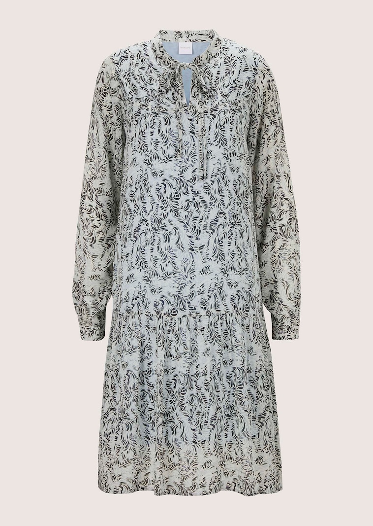 Romantisches Midi-Kleid mit Rundhals