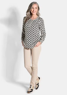 Blouse imprimée en satin de viscose thumbnail 2