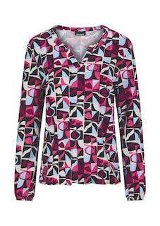 Jersey-Shirt im eleganter Blusen-Optik thumbnail 6