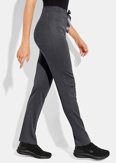 Freizeithose aus Jersey in Strickoptik thumbnail 3