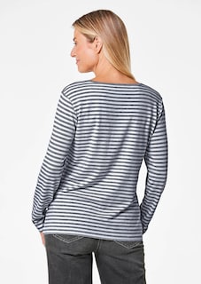 Ringelshirt mit U-Boot-Ausschnitt thumbnail 3