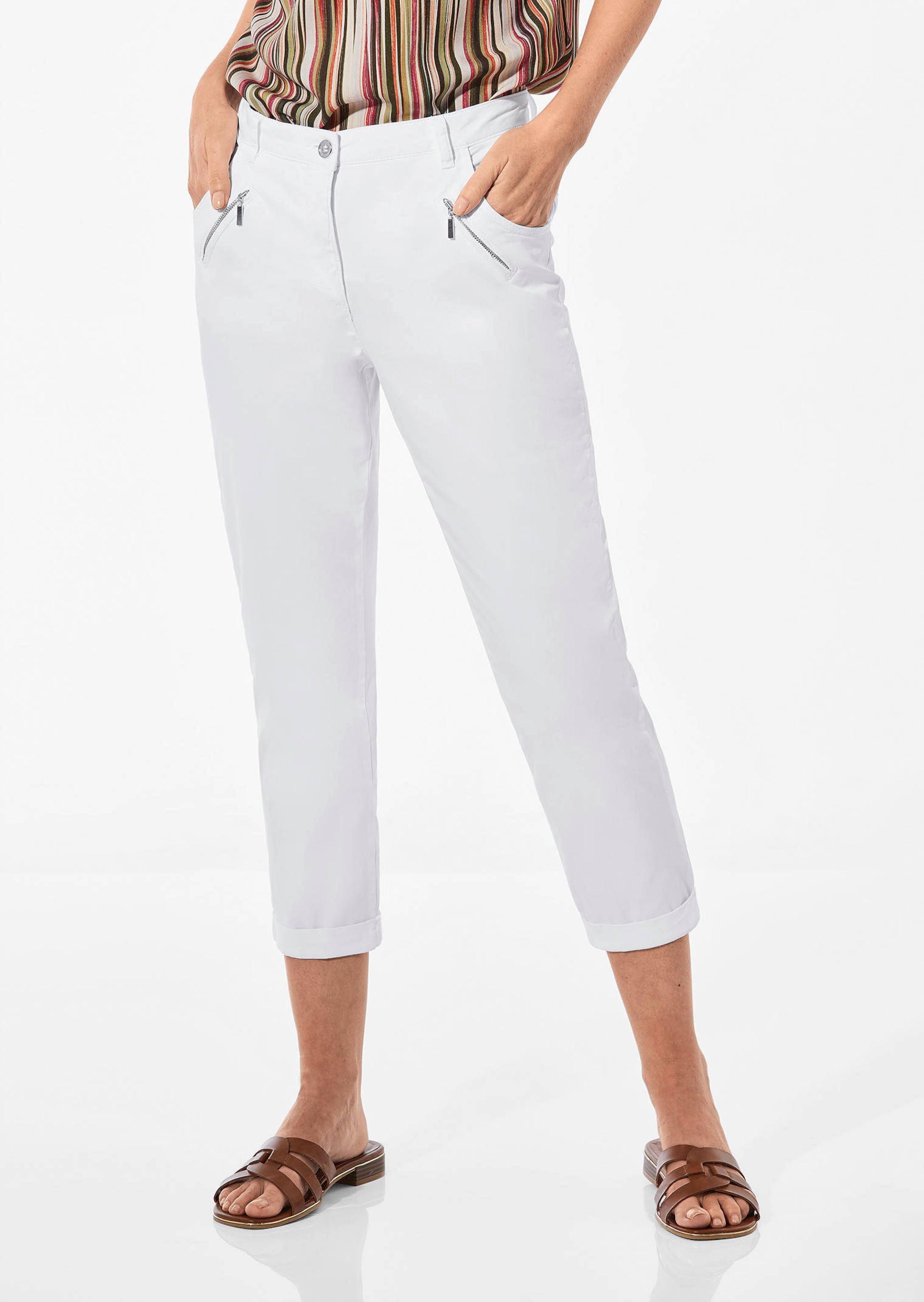 Pantalon chino LOUISA ultra-doux, en longueur cheville