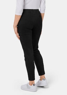 Moderne Leggings in trendigem Velourslederimitat thumbnail 3