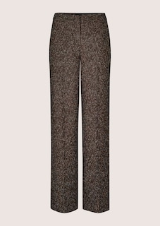 Weite Tweed-Hose mit Bügelfalten thumbnail 7