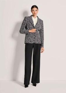 Jersey-Blazer in Tweed-Optik mit Effektgarn thumbnail 2