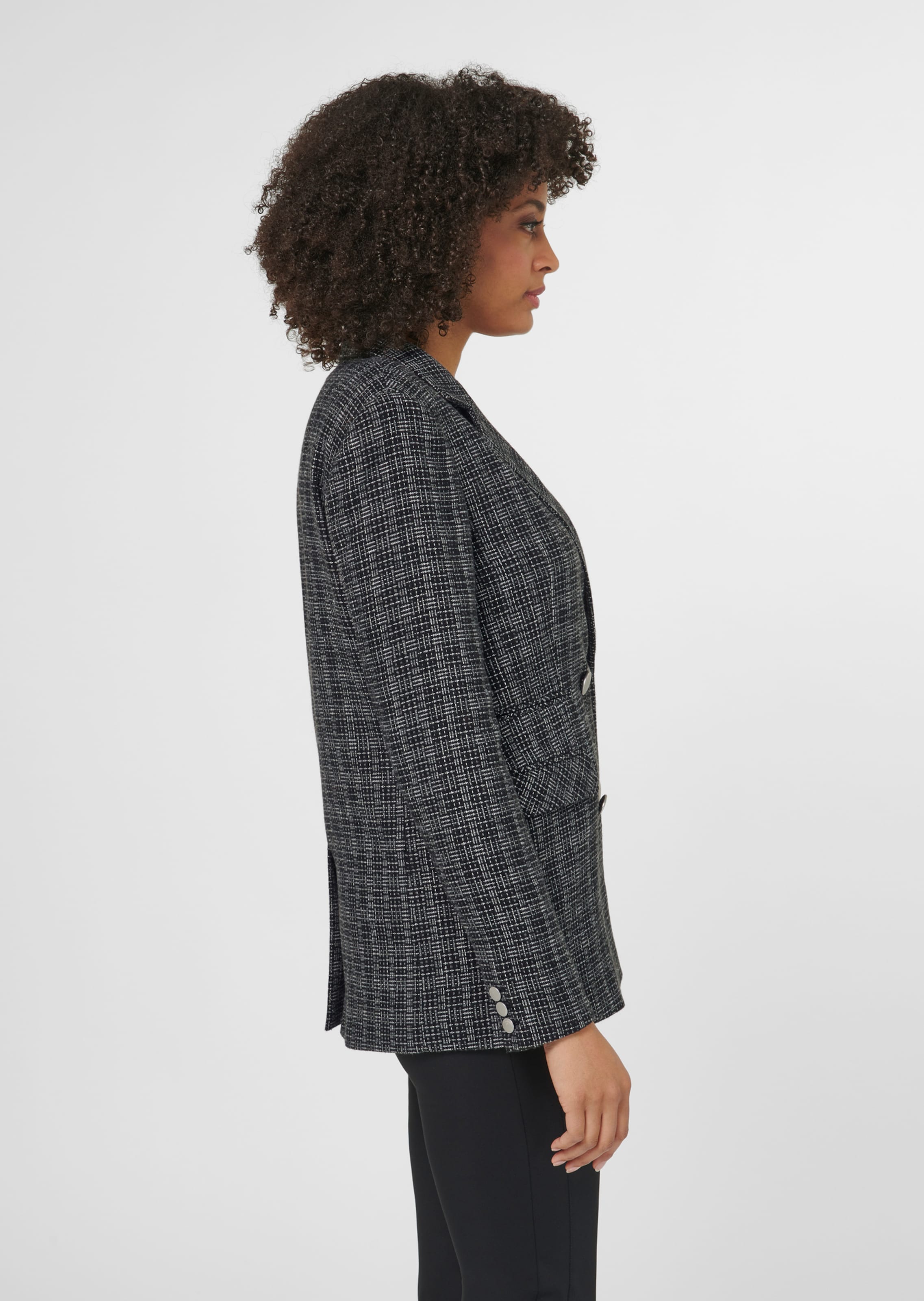 Klassischer Blazer mit silberfarbenen Knöpfen thumbnail 5