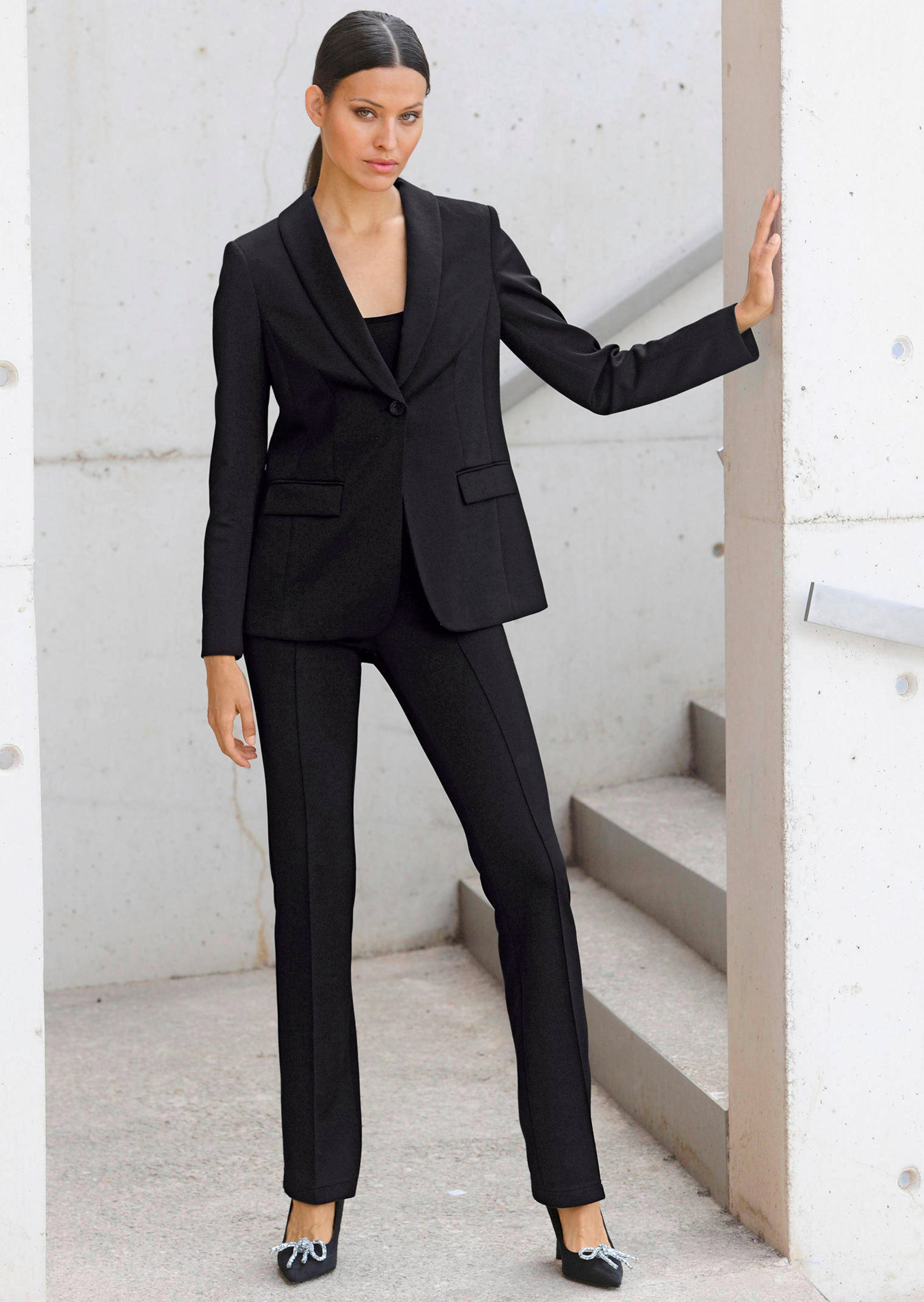 Blazer mit Schalkragen