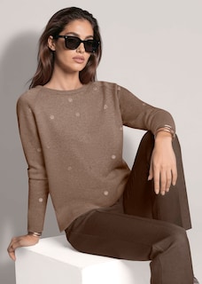 Pullover mit dezenter Blütenverzierung thumbnail 5